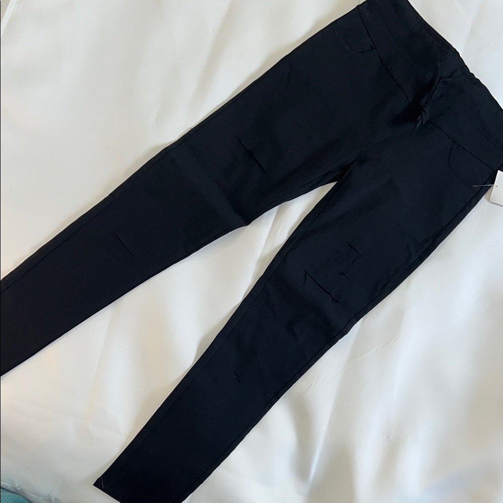 Black Distressed Skinny Jeans